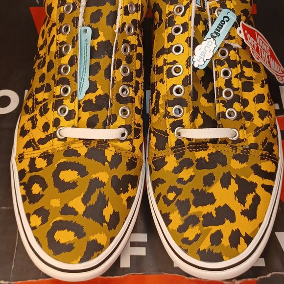 Vans Comfycush Old Skool Men's 10.5 Leopard Golden Brown/Golden Glow VN0… - Picture 2 of 13